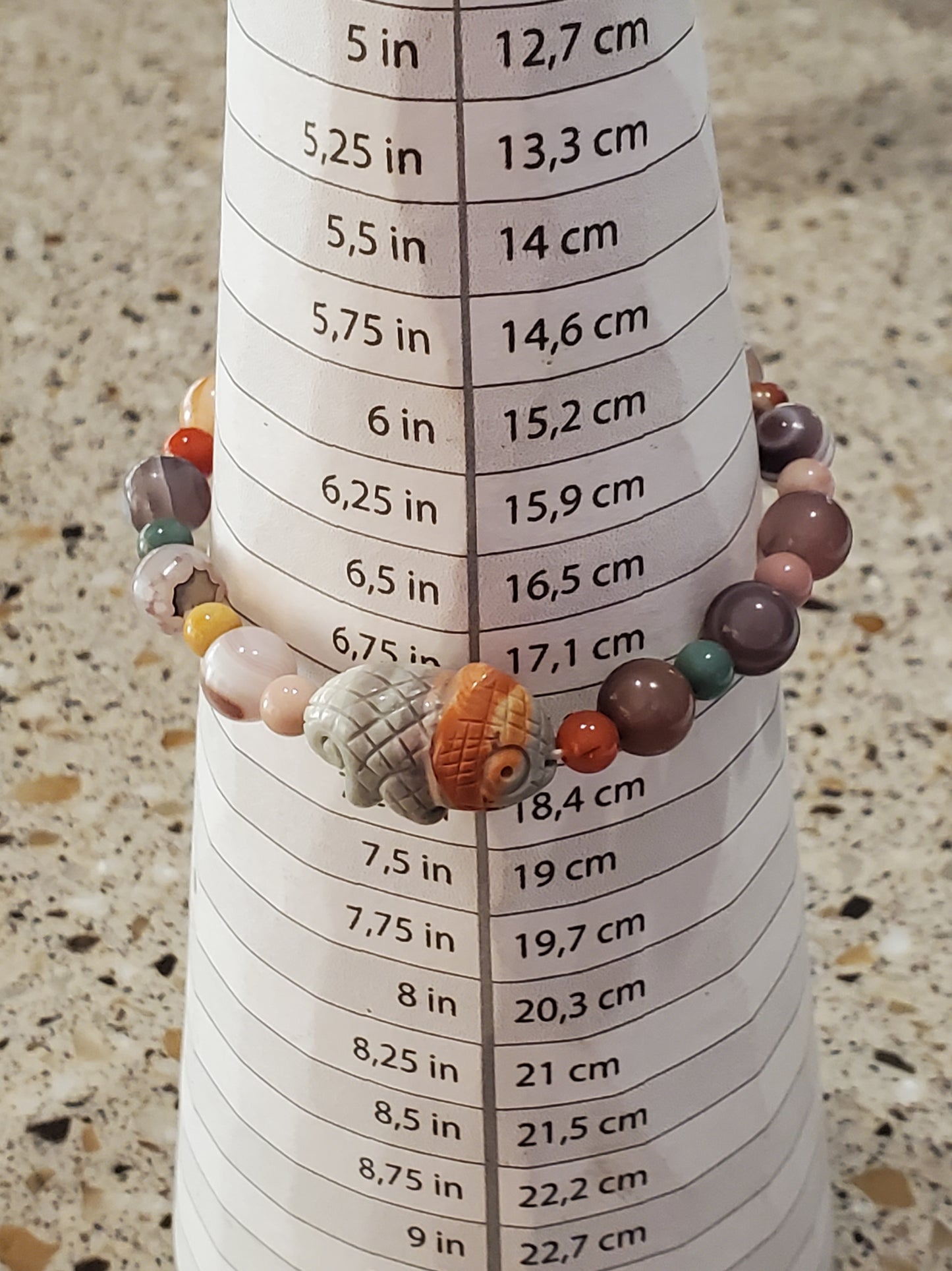 Colorful Agate with an Alashan Agate Cameleon