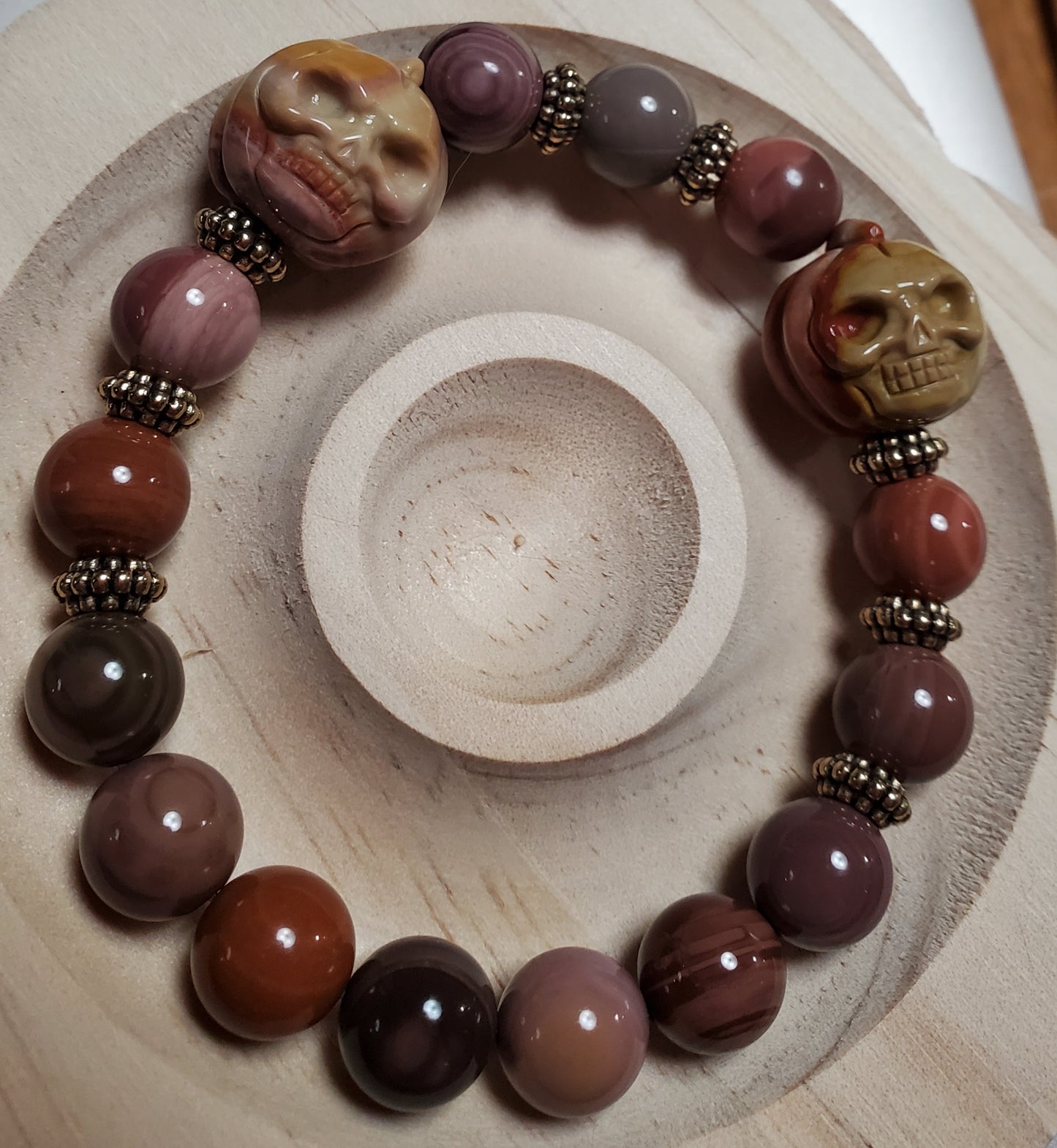 Natural Alashan Bracelet with Alashan Pumpkin Design