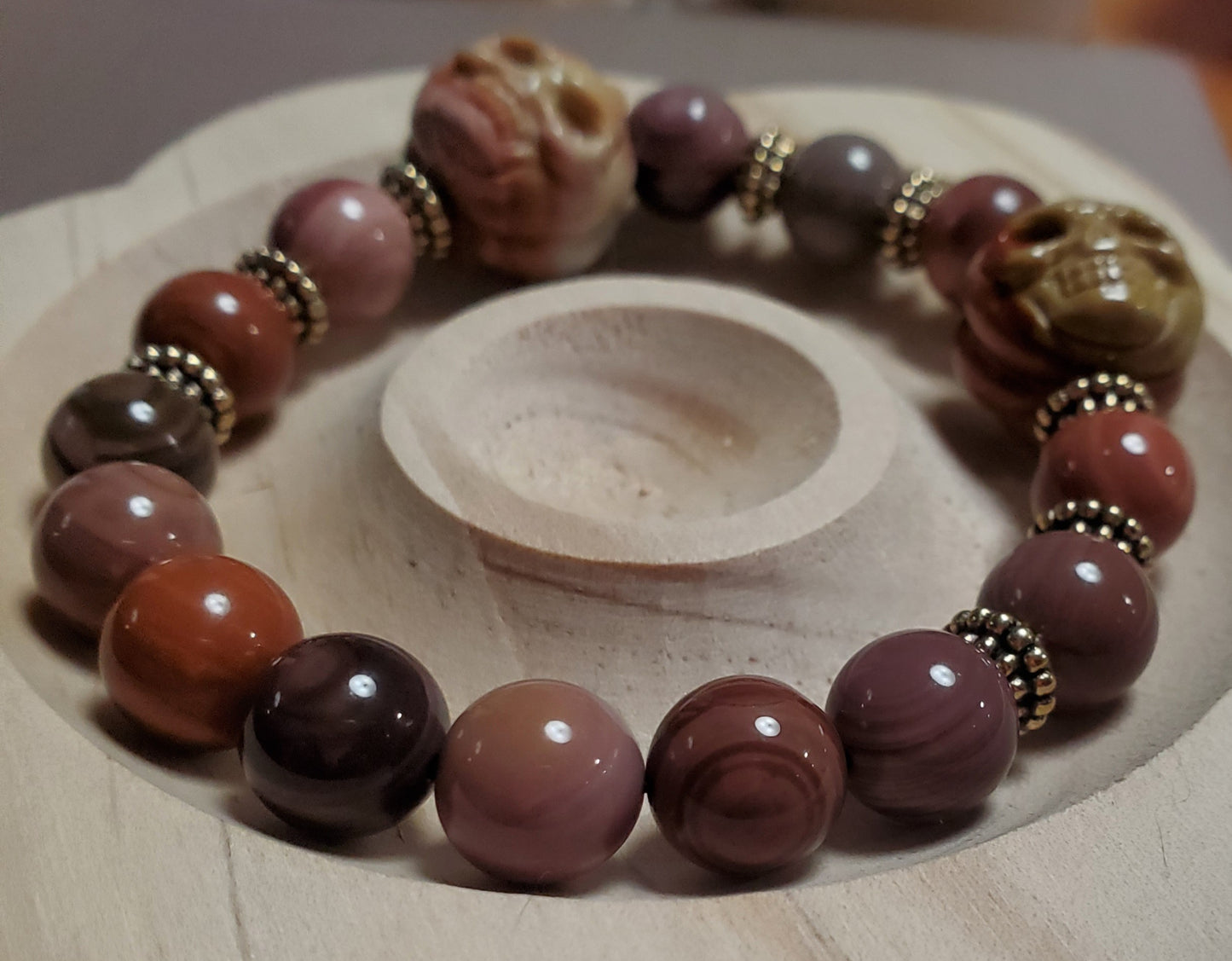 Natural Alashan Bracelet with Alashan Pumpkin Design