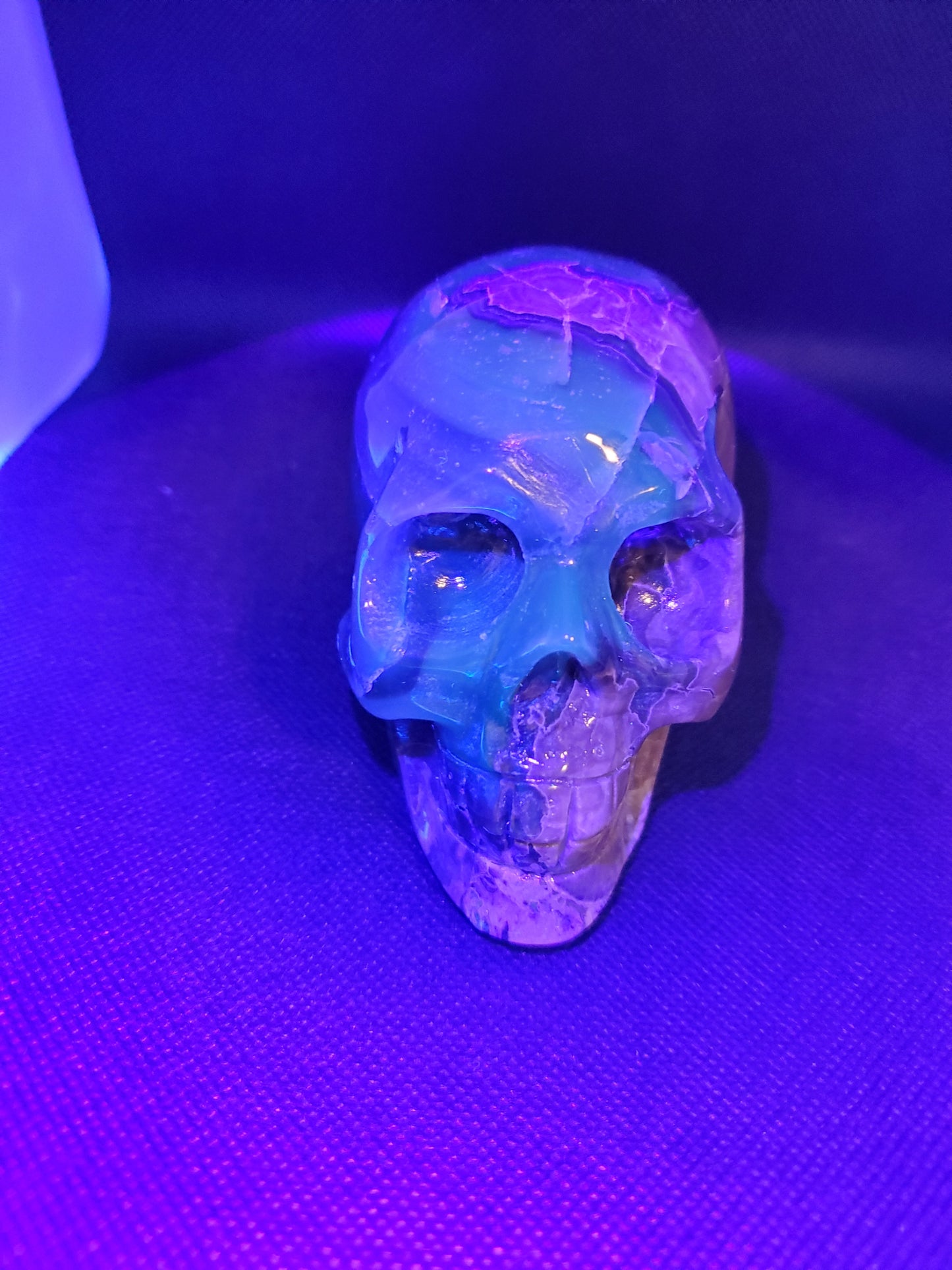 Volcano Crystal Skull UV Reactive