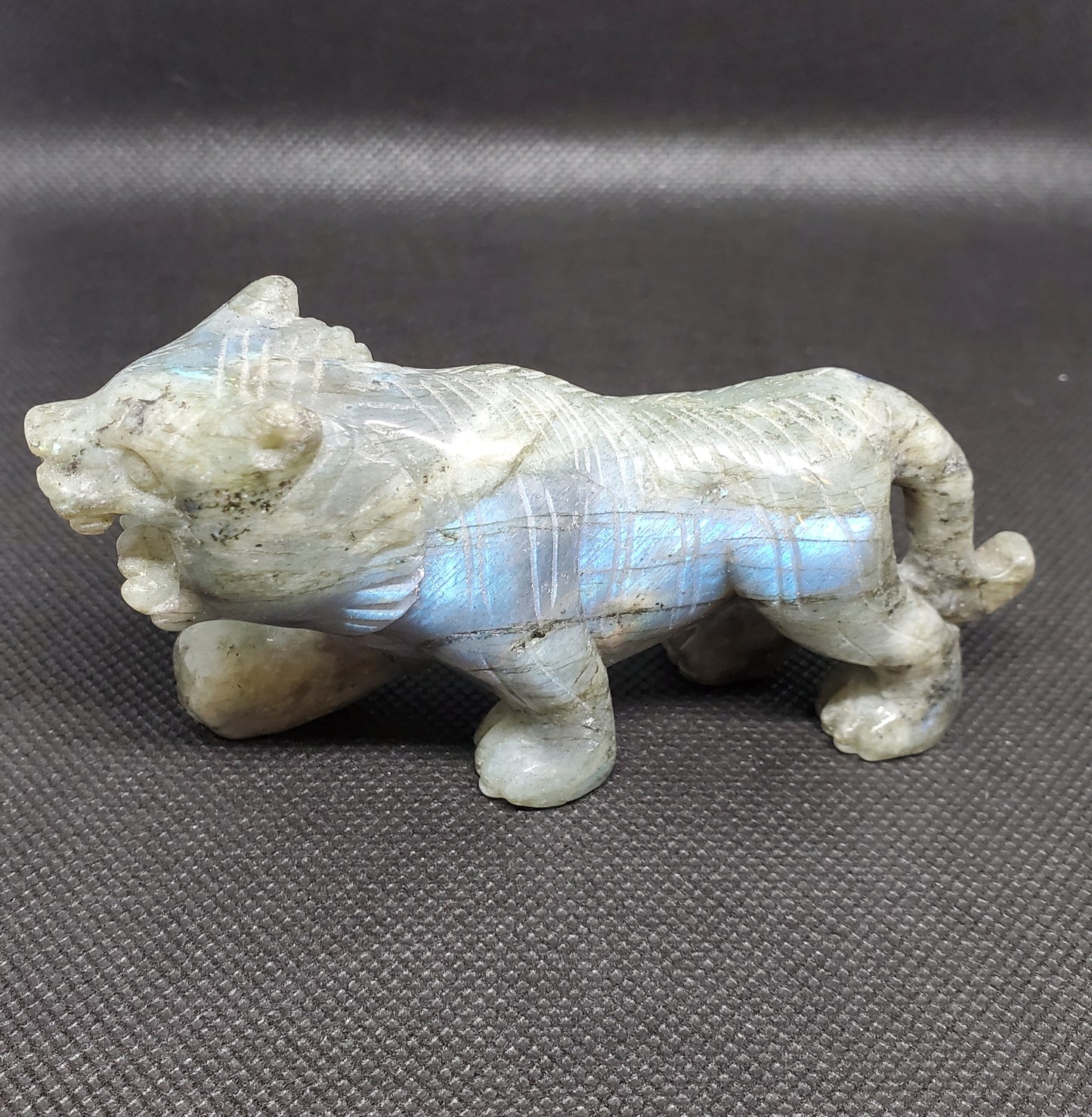 Labradorite Tiger Carving 1