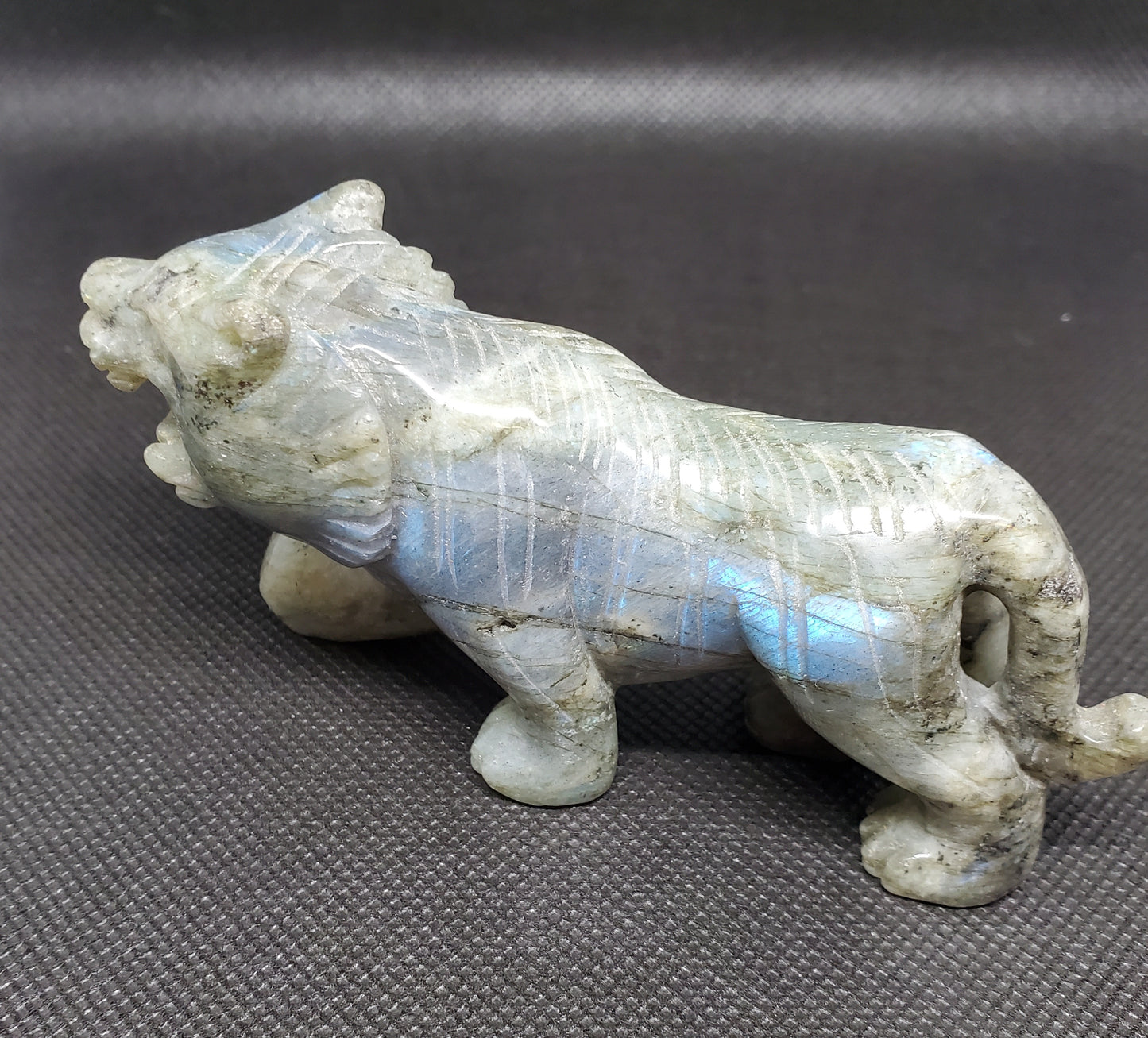 Labradorite Tiger Carving 1