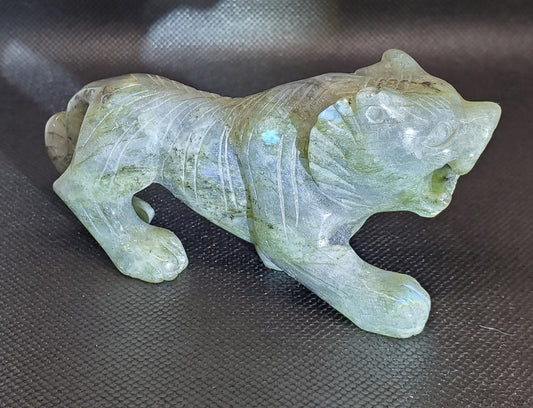 Labradorite Tiger Carving 2