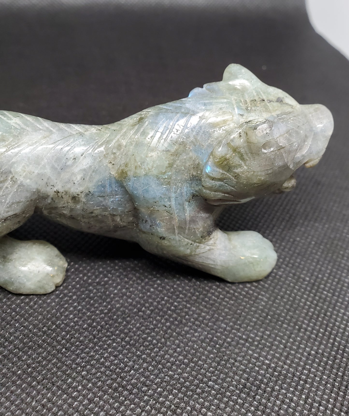 Labradorite Tiger Carving 2