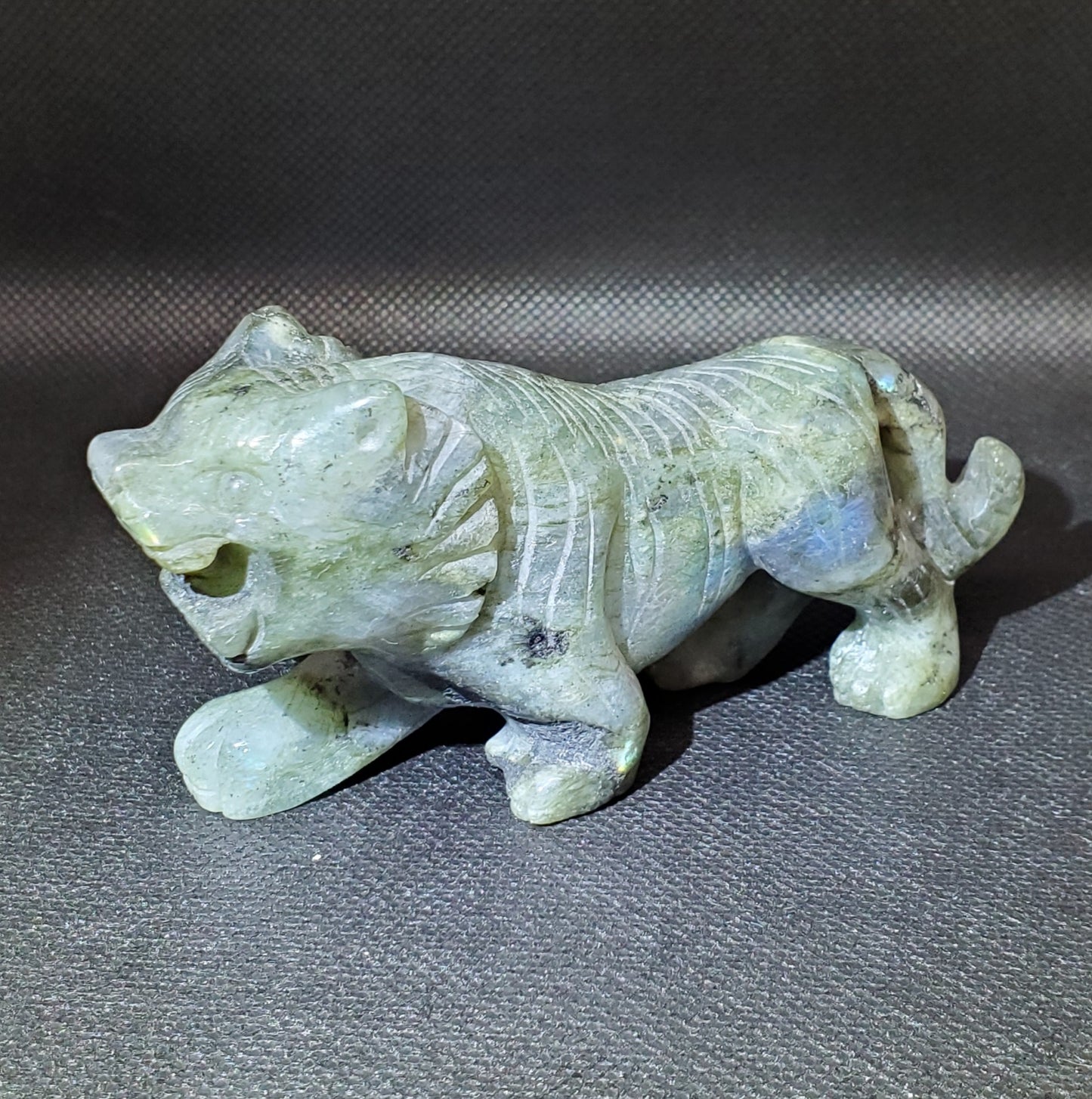 Labradorite Tiger Carving 2