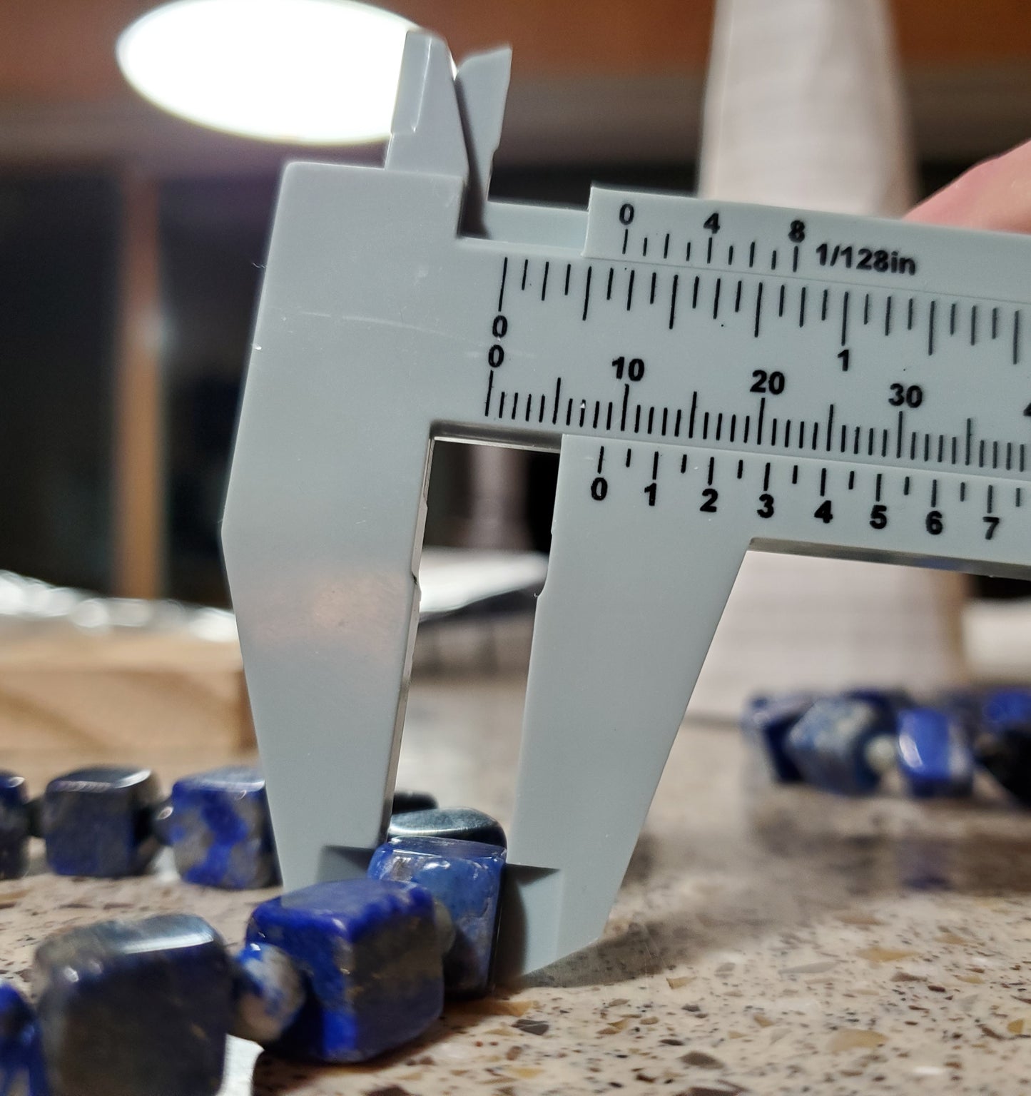 Lapis Lazuli Cube Bracelet