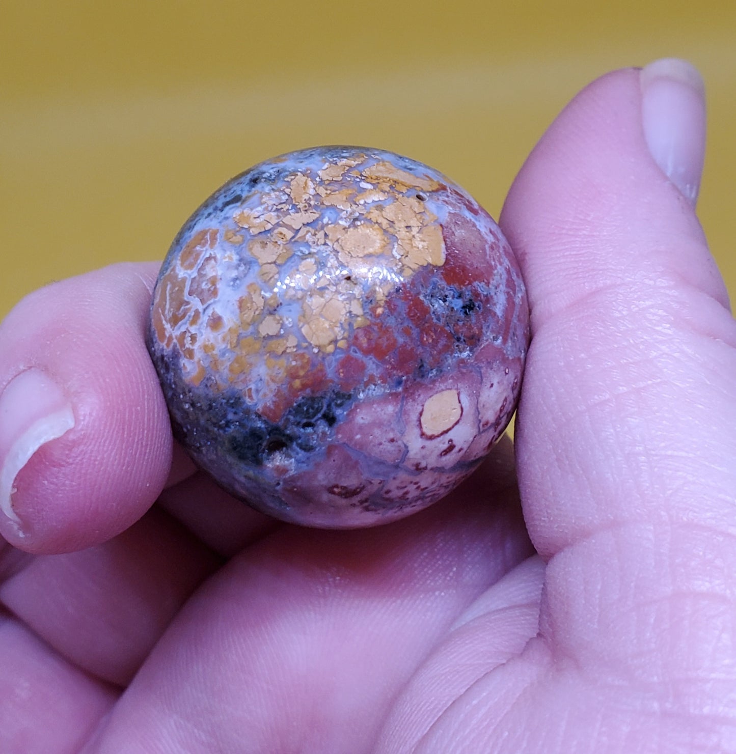 Ocean Jasper Sphere (green hues)