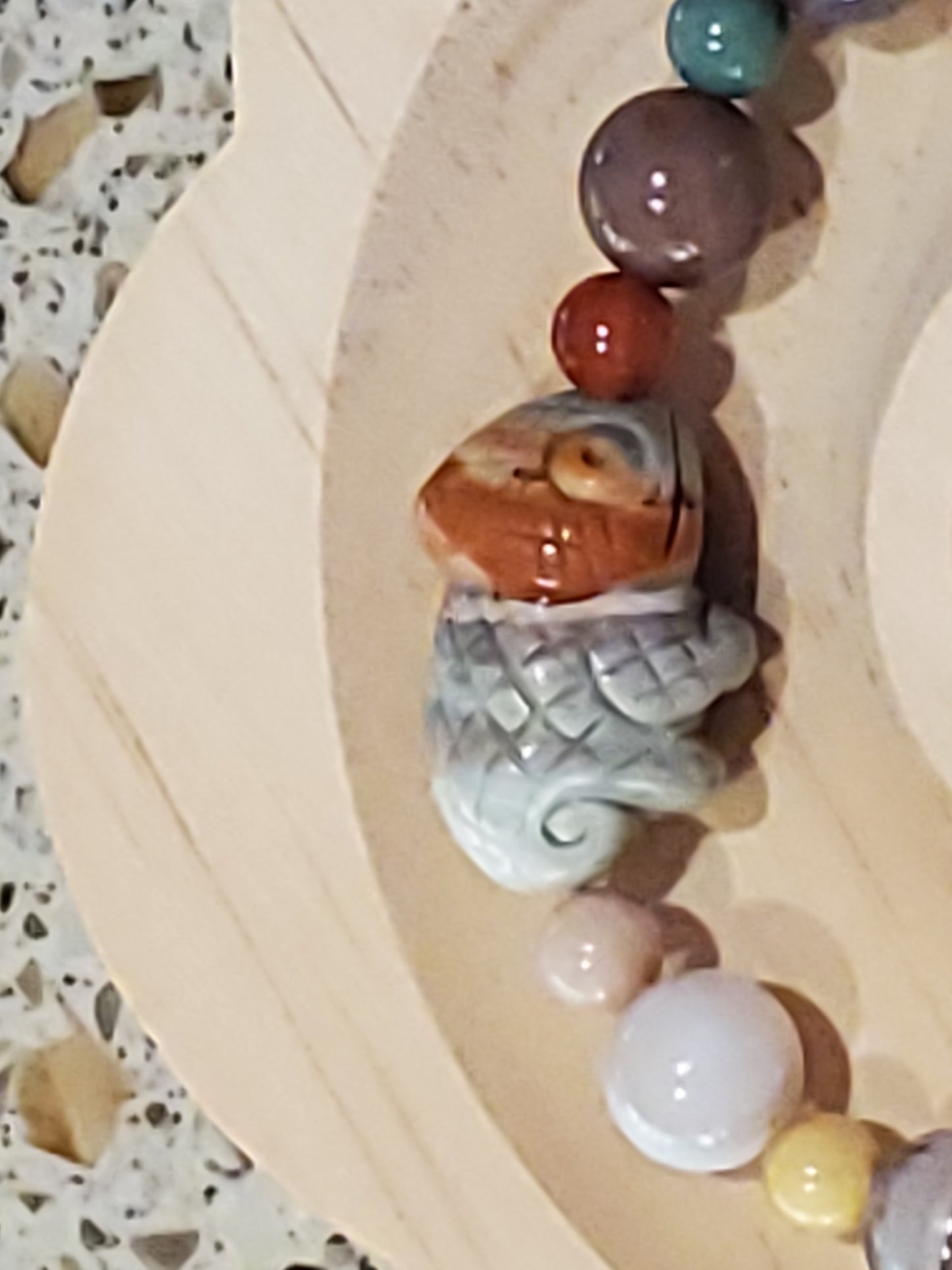 Colorful Agate with an Alashan Agate Cameleon