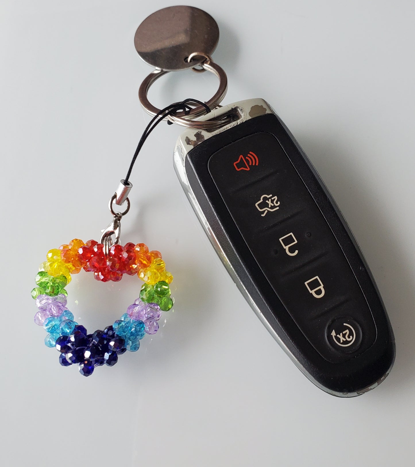 Heart shaped key or phone charm