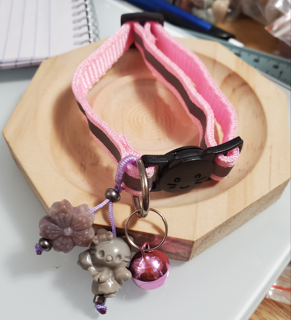 Small Cat/Kitten Collar with Alashan Charms