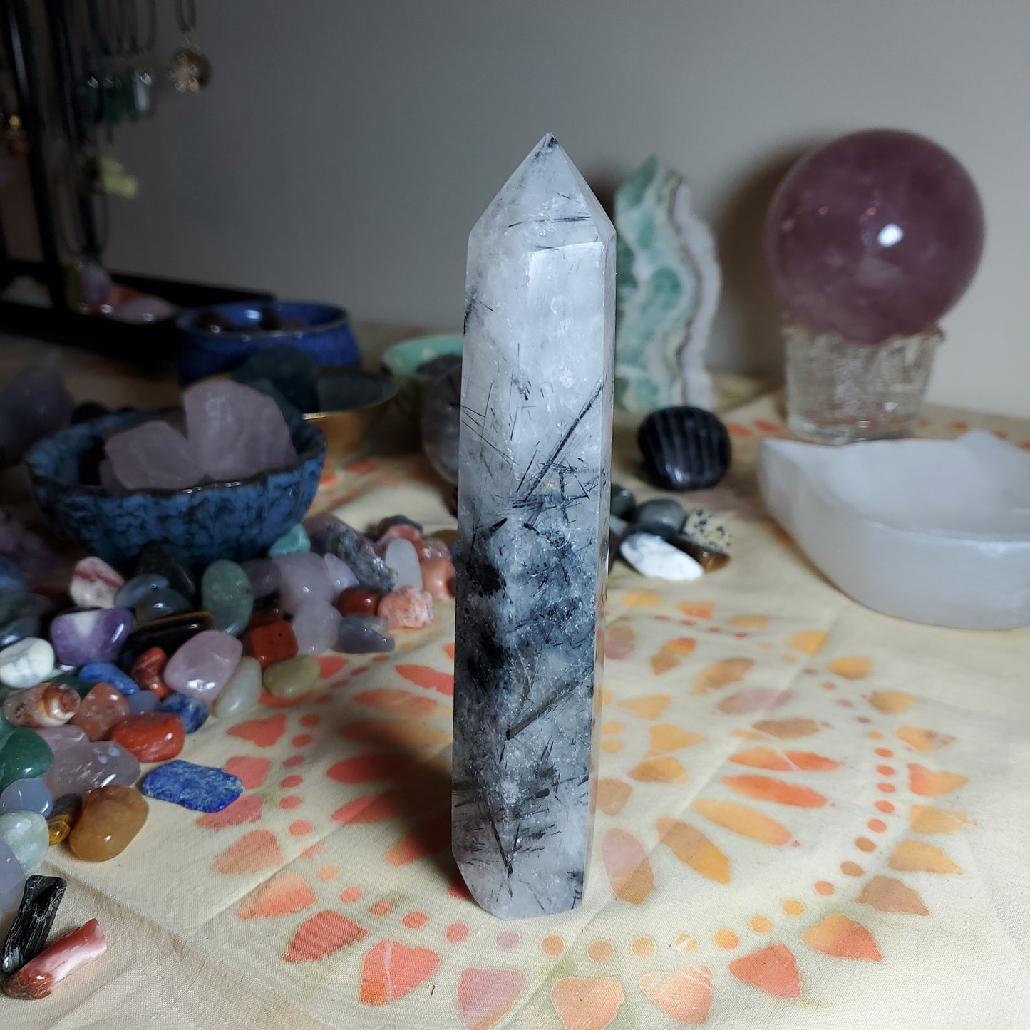 Black Tourmaline Tower #A