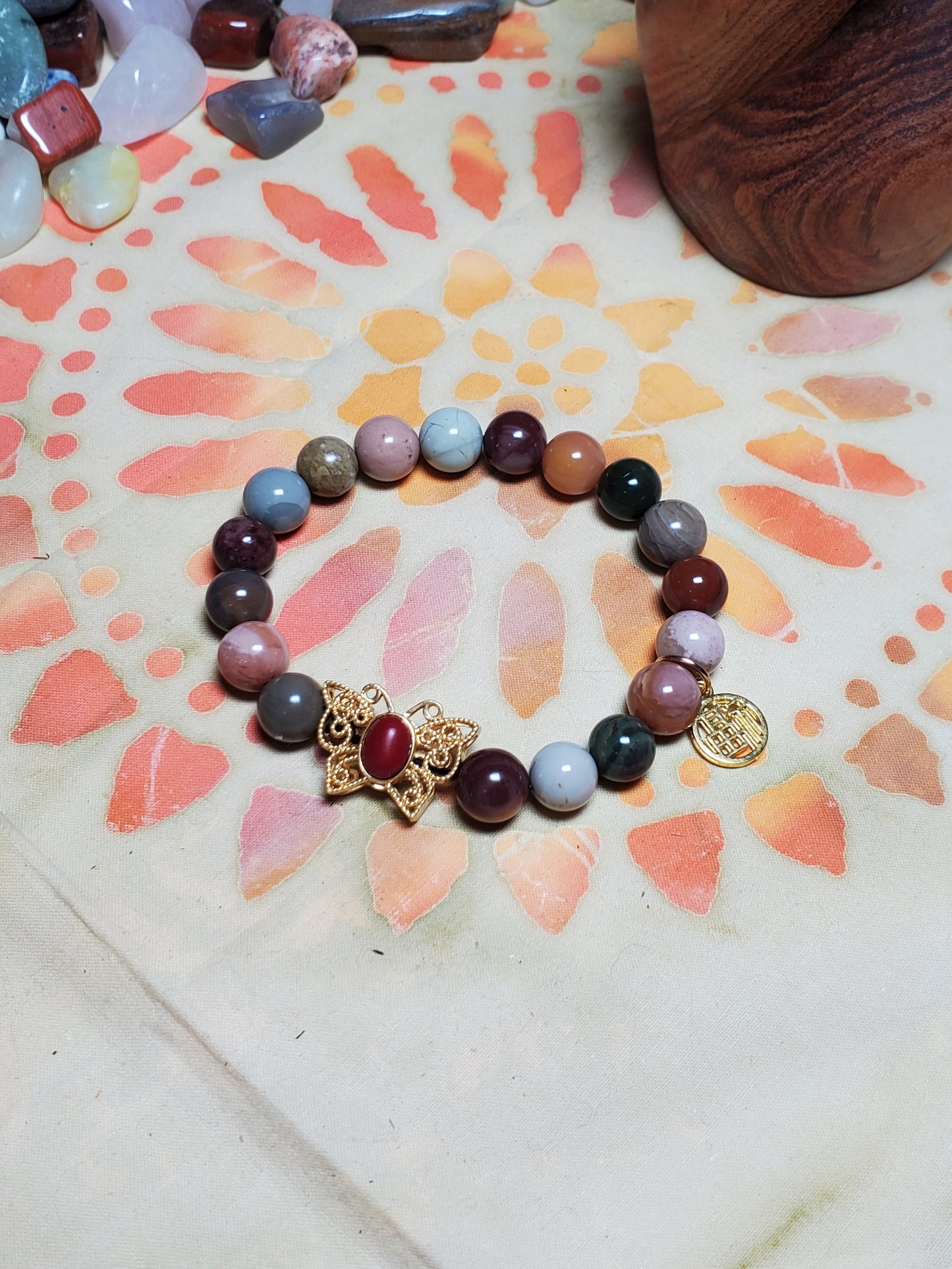 Indian Agate with embellishments