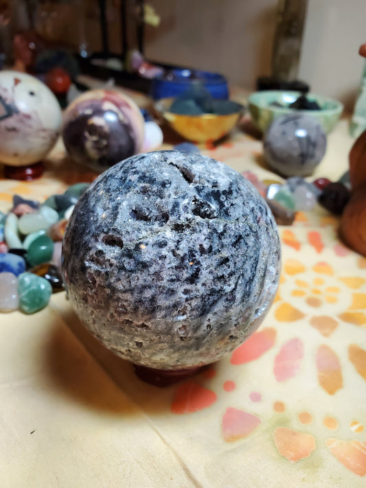 Sphalerite Sphere with Druzy