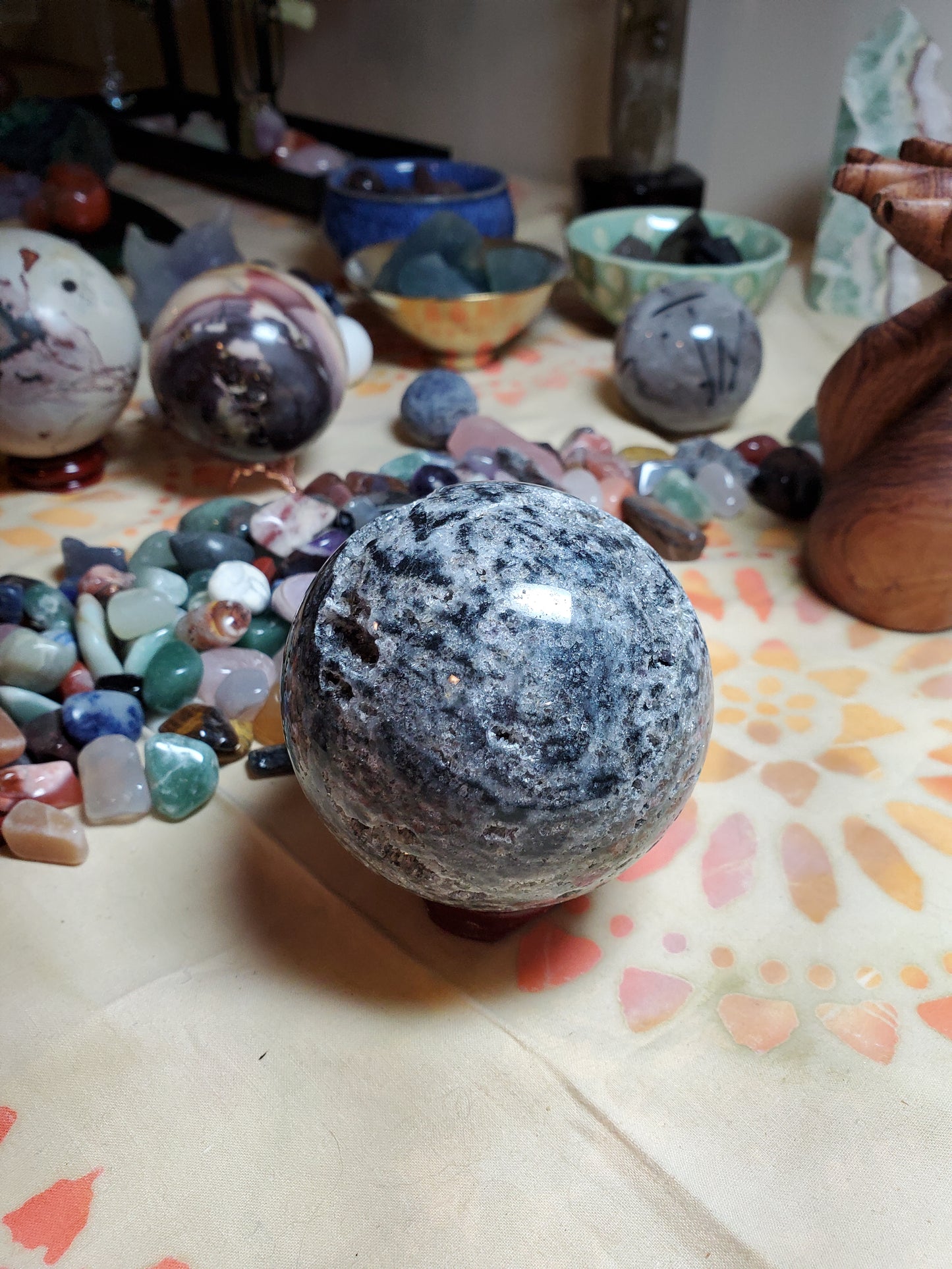 Sphalerite Sphere with Druzy